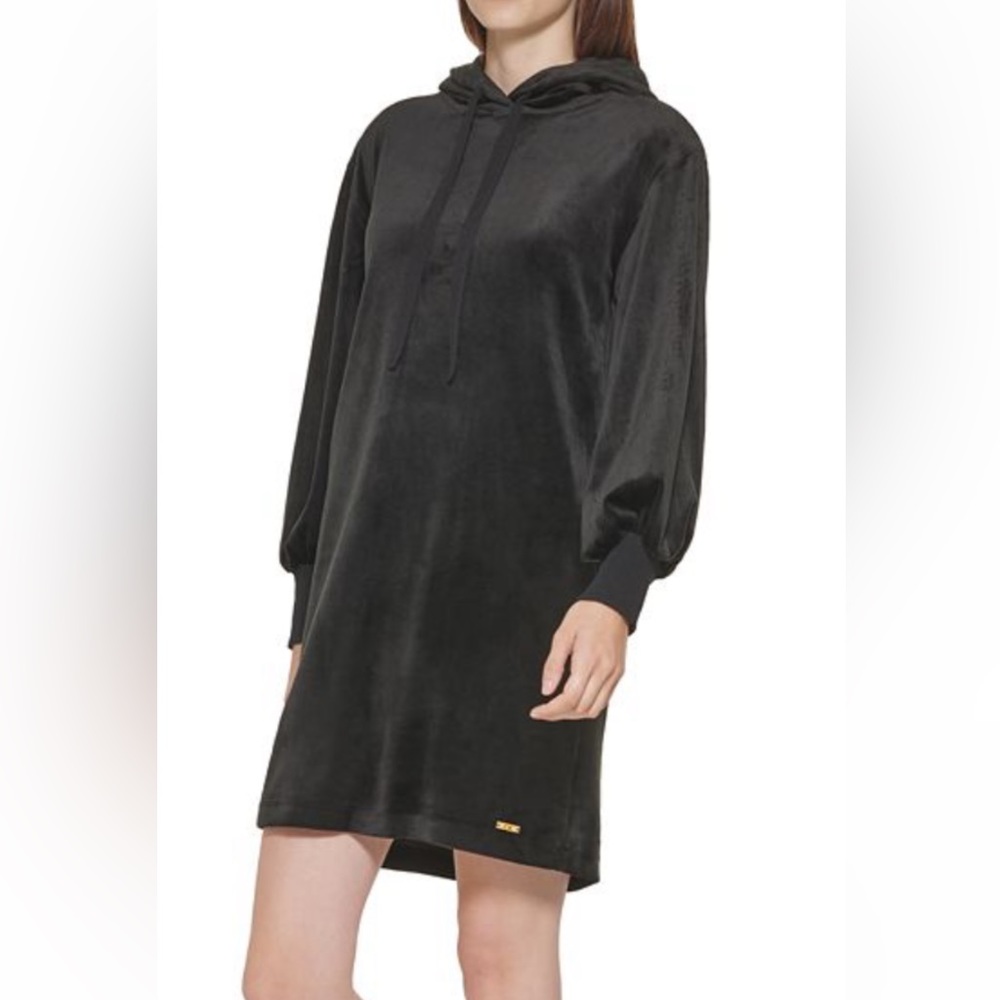 Calvin Klein velour hoodie dress